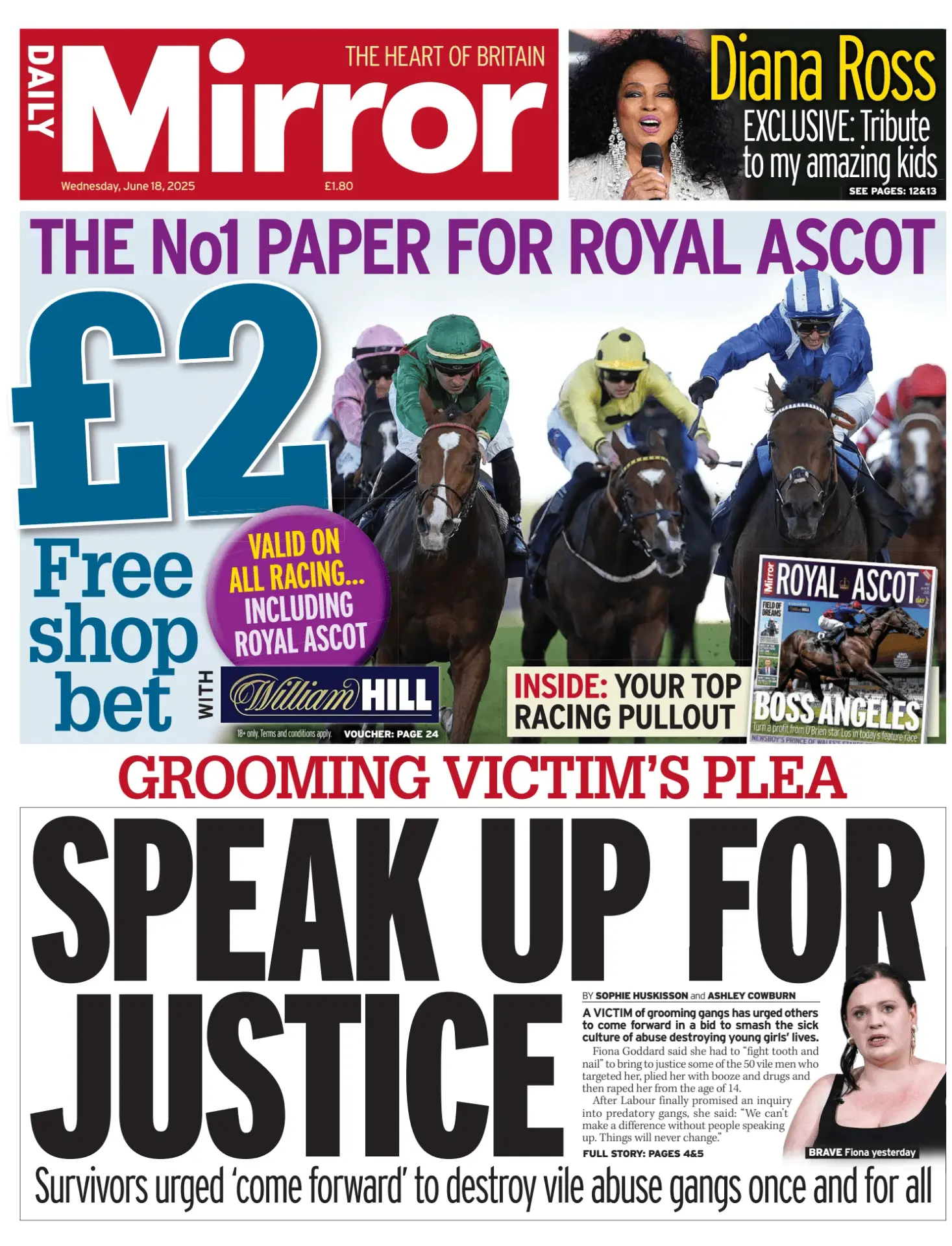 Prima-pagina-Daily Mirror-edizione-di-oggi-18-06-2025